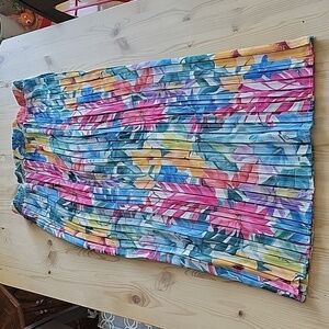 SAN MOIRE Vintage Pleated Maxi Skirt M-L